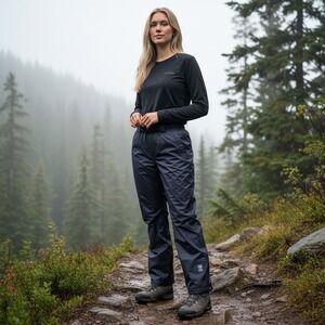 Helly Hansen Helly Tech Rain Pants Womens Medium Black Mesh Lined Waterproof